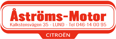 Logotyp för Åströms motor i Lund