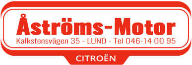 Logotyp för Åströms motor i Lund